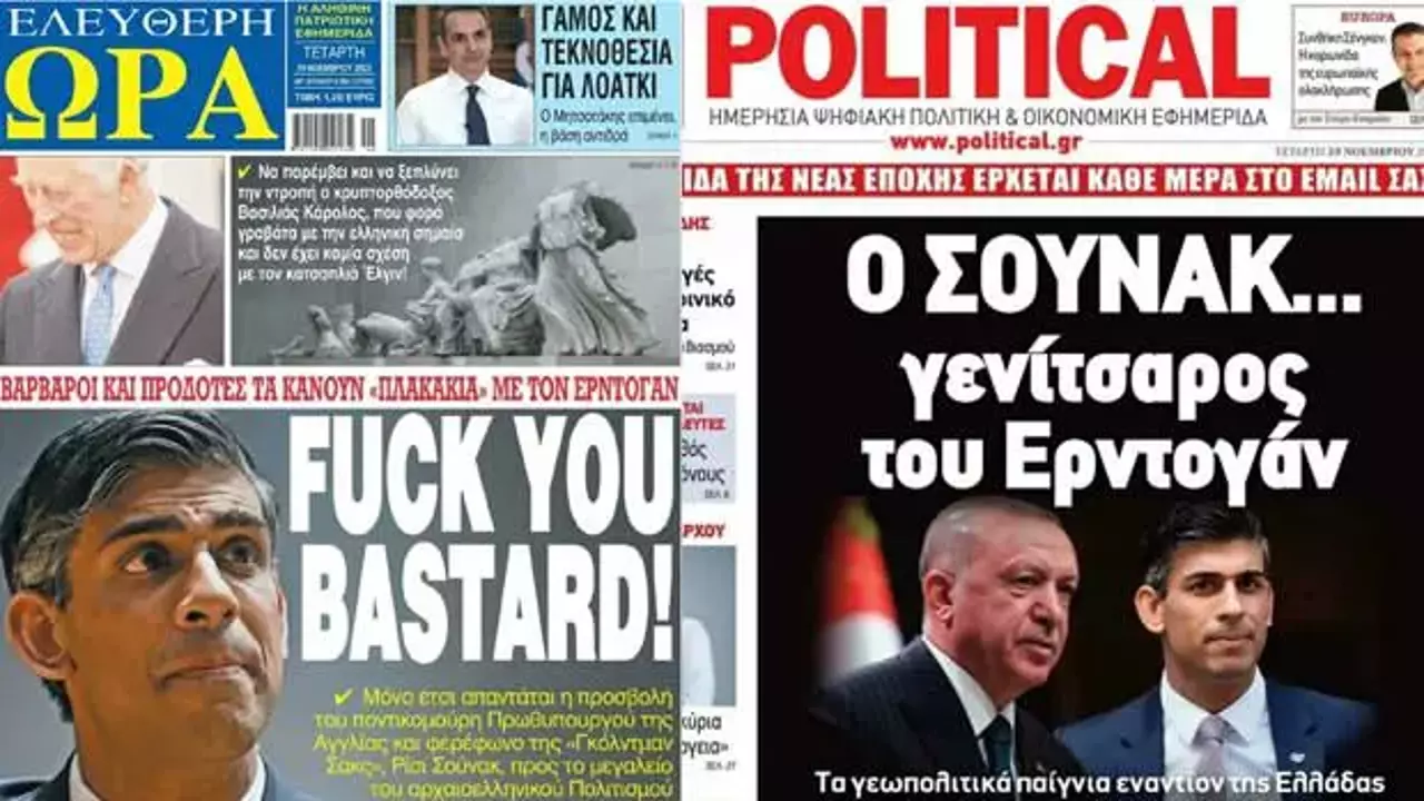 London və Afina arasında böhran: Yunan mətbuatından İngiltərə baş nazirinə sərt sözlər - FOTO