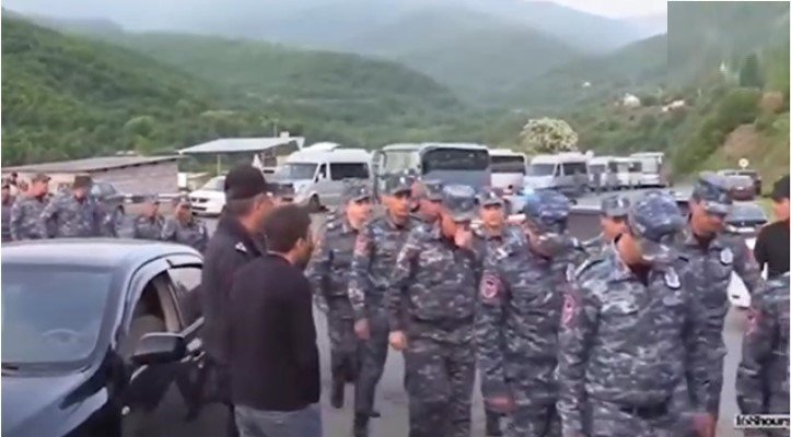 Ermənistan polisi Kirantsda xüsusi əməliyyat keçirir - VİDEO