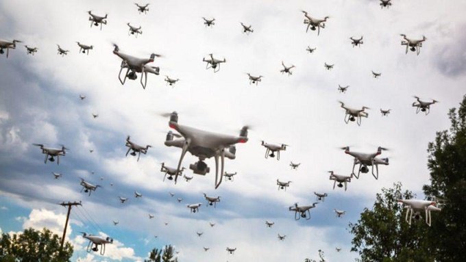 Çinin dron ordusu böyük marağa səbəb oldu - VİDEO