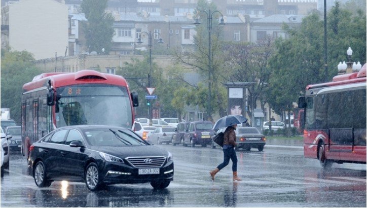 Yağışlı hava ilə bağlı daha bir – Xəbərdarlıq