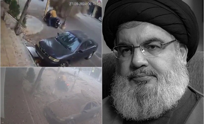Həsən Nəsrullahın həyatını itirdiyi bombardmanın YENİ GÖRÜNTÜSÜ yayıldı