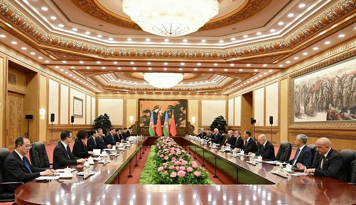 Azərbaycan və Çin liderlərinin geniş tərkibdə görüşü oldu – FOTOLAR