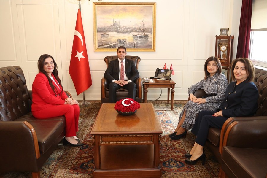 Milli Məclisin deputatları Türkiyənin Düzce şəhərinin valisi ilə görüşüblər