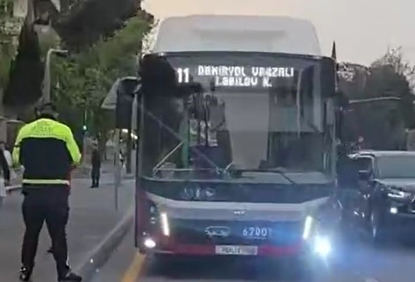 Piyadanı döyən "BakuBus" sürücüsü İŞDƏN ÇIXARILDI