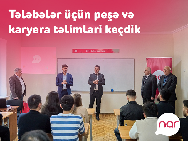 “Nar”ın dəstəyi ilə tələbələr üçün təlimlər keçirilib