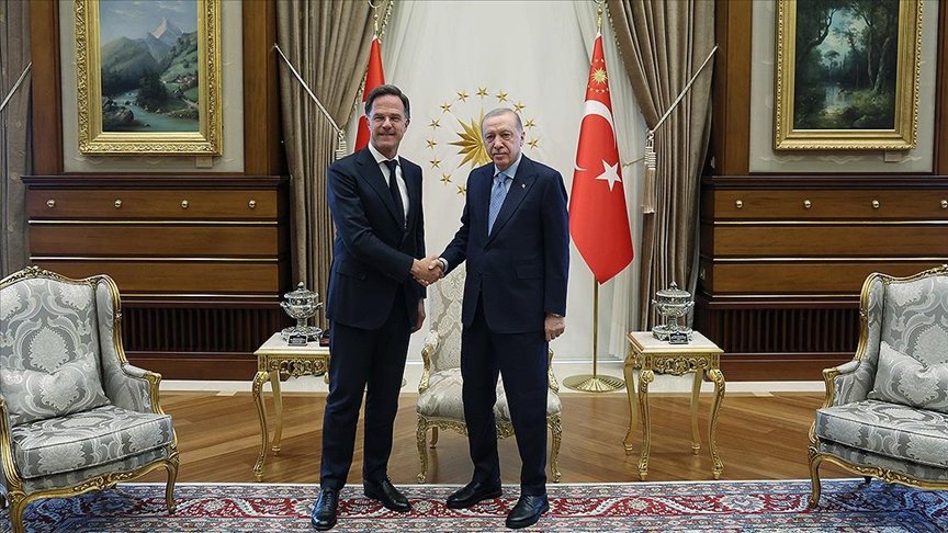 Ərdoğan NATO-nun baş katibi Rutteni qəbul etdi