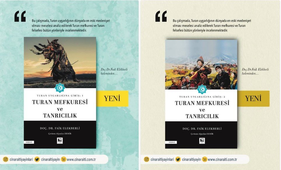 Faiq Ələkbərlinin “Turan sivilizasiyasına giriş: Turan məfkurəsi və Tanrıçılıq” kitabı Türkiyədə yenidən nəşr olunub