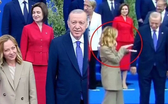 Ərdoğanla Meloninin bu görüntüsü gündəm oldu - VİDEO