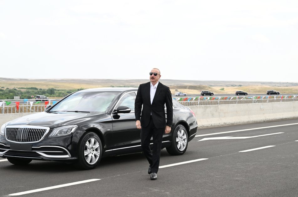 Prezident Əhmədbəyli-Füzuli-Şuşa yolunun açılışında - GÖRÜNTÜLƏR