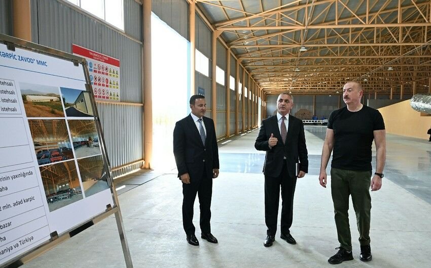 Xocalı kərpic zavodunun açılışı oldu - FOTO