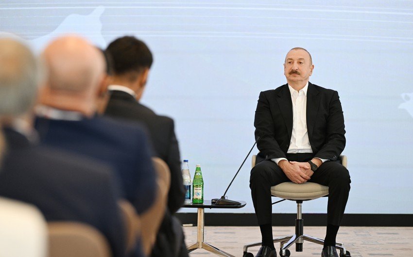 İlham Əliyevin Xankəndidə yerli və xarici jurnalistlərlə görüşü - TAM MƏTN