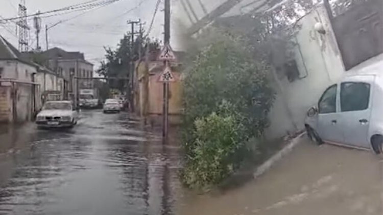 Qısamüddətli leysan Bakını iflic etdi - Video
