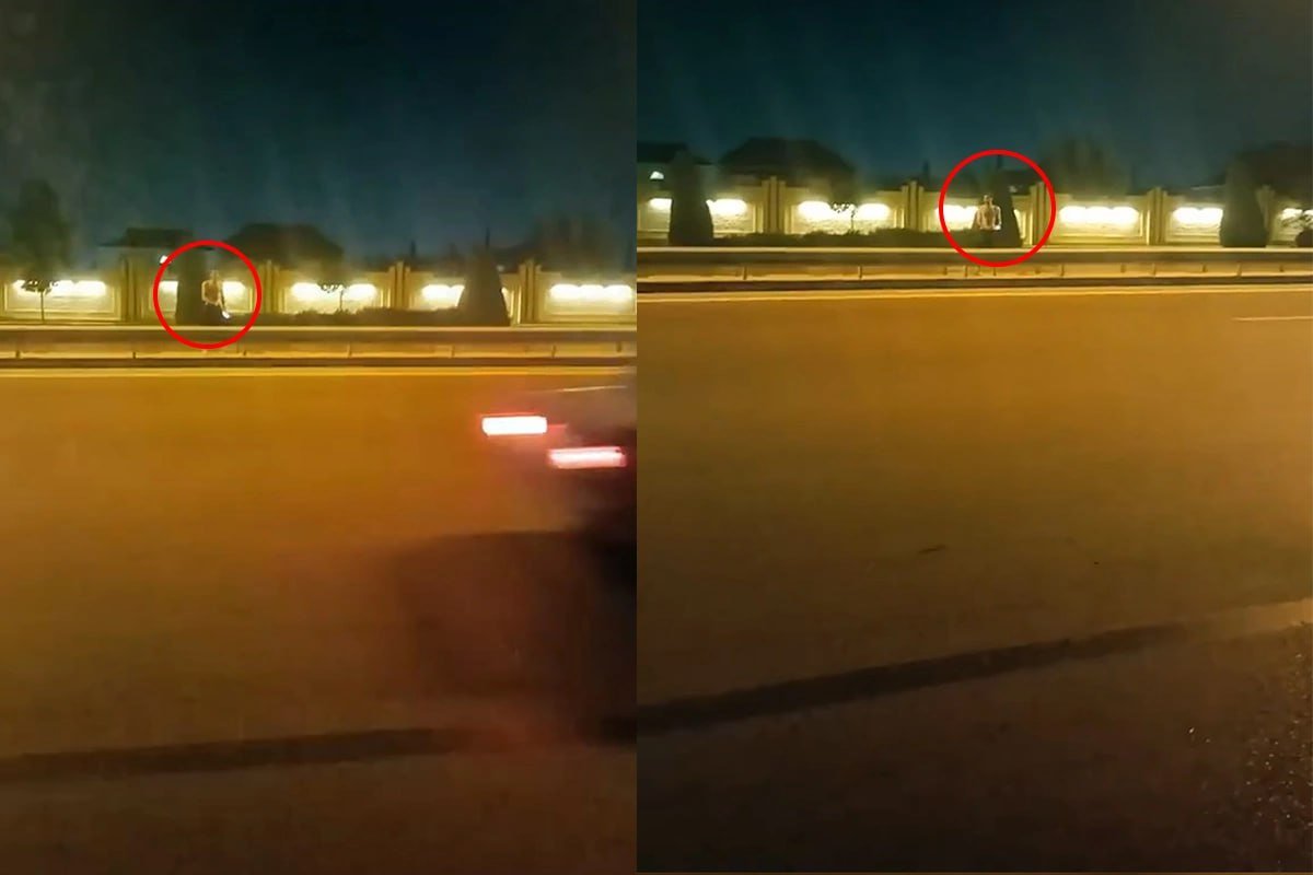 Buzovnada bıçaqlı şəxs QORXULU ANLAR yaşatdı - VİDEO