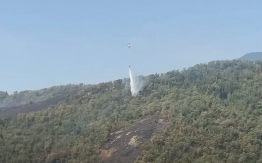 Qarabağda güclü meşə yanğınları – Helikopterlər havaya QALDIRILDI – VİDEO