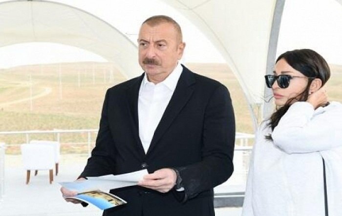 İlham Əliyev və xanımı Ağdərədə
