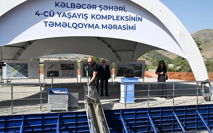 Kəlbəcər şəhərində 4-cü yaşayış kompleksinin təməli qoyuldu - YENİLƏNDİ