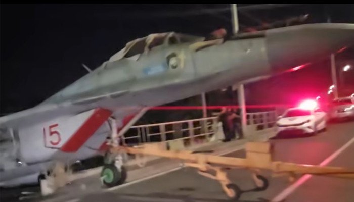 Rusiya qırıcısı İrəvanda belə qəzaya uğradı – Anbaan VİDEO