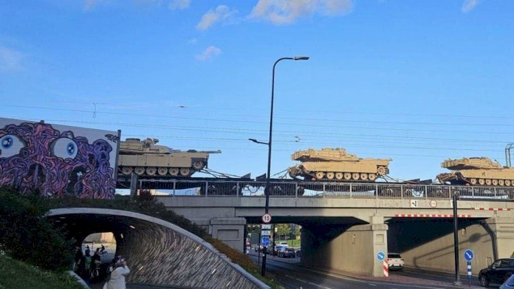 ABŞ zirehli texnikaları Rusiya sərhədinə GƏTİRİLDİ