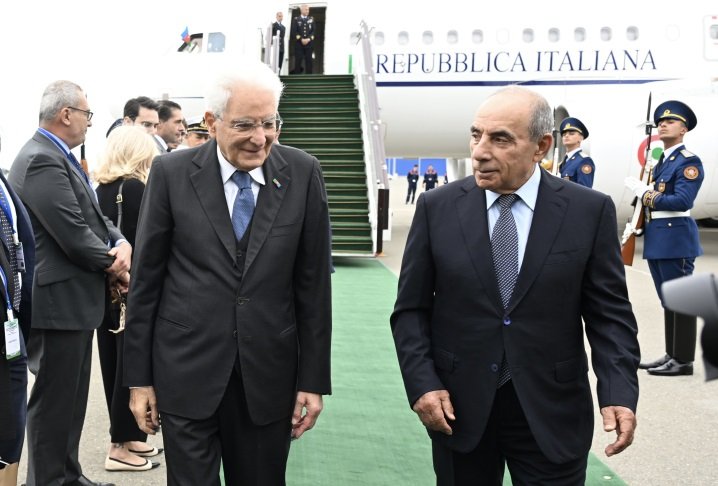 İtaliya Prezidenti Azərbaycana gəldi