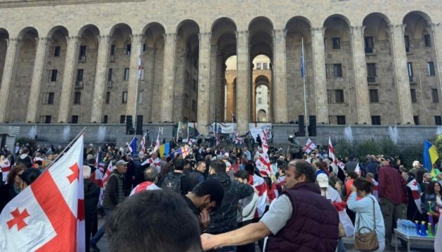 Tbilisidə etirazçılar prezident sarayının həyətinə basqın etdilər
