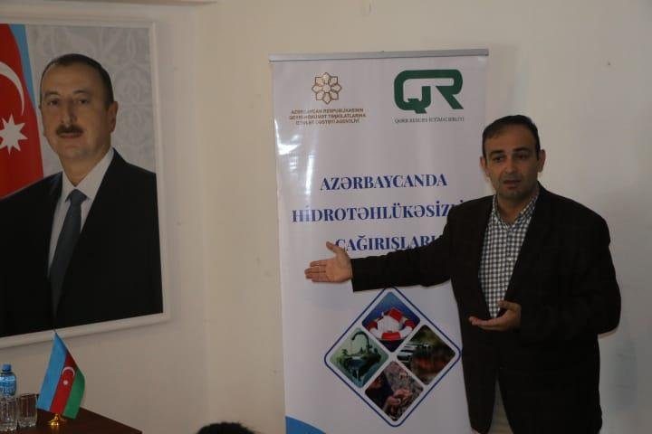 QHT “Azərbaycanda hidrotəhlükəsizlik çağırışları” layihəsi çərçivəsində tədbirlər keçirib - FOTOLAR