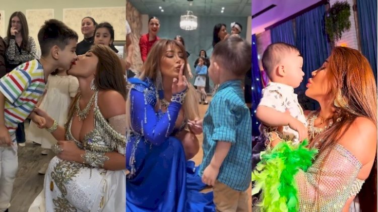 Gördüyü uşaqları tutub dodağından öpür - Rəqqasəyə sərt ittihamlar