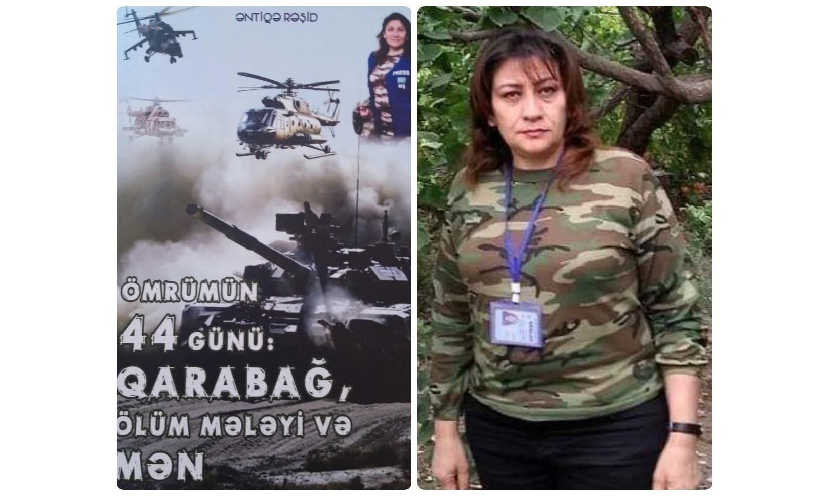 Əntiqə Rəşiddən yeni kitab: "Ömrümün 44 günü:Qarabağ, ölüm mələyi və mən”