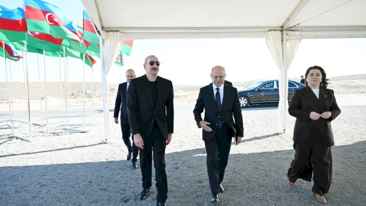 “Şəms” və “Üfüq” Günəş Elektrik stansiyalarının təməli qoyuldu