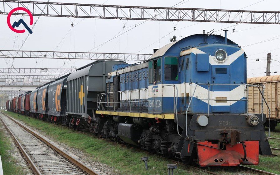 Ermənistana buğda aparan qatar artıq Bakıdadır - VİDEO