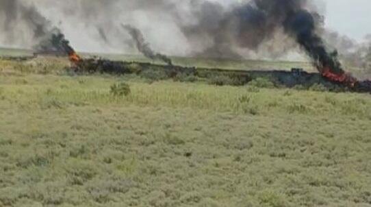 Ermənistan-Azərbaycan sərhədində yanğın