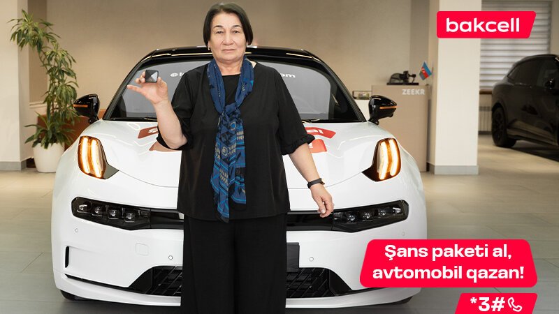 Bakcell abunəçisi 6-cı lüks avtomobili qazandı!