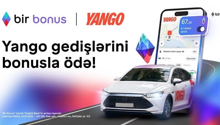 Taksi ödənişlərinizi Bir Bonus-la edin, pulunuz cibinizdə qalsın