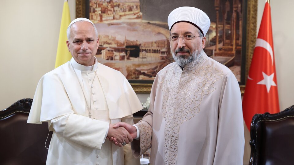 Roma Papası Türkiyənin Diyanət İşləri İdarəsinin rəhbəri ilə görüşdü