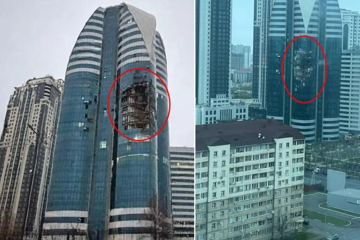 Ölkənin paytaxtı həyəcan səsləri ilə çökdü! Göydələni pilotsuz təyyarə vurdu