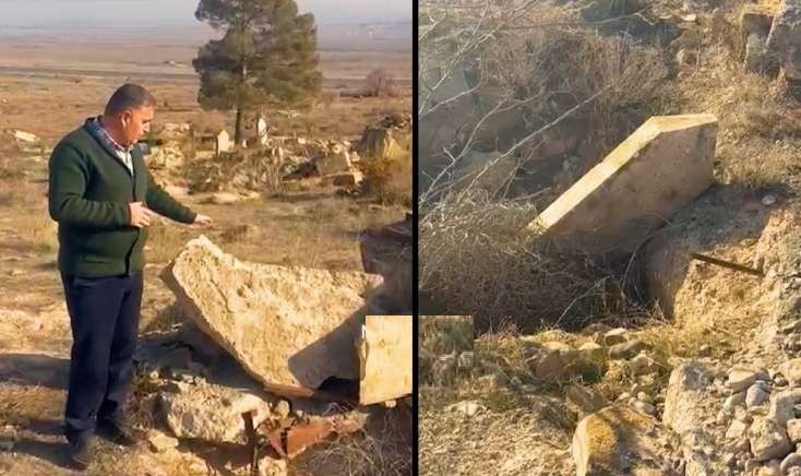 ​Qəbirləri qazıb, sümükləri aparıblar - VİDEO