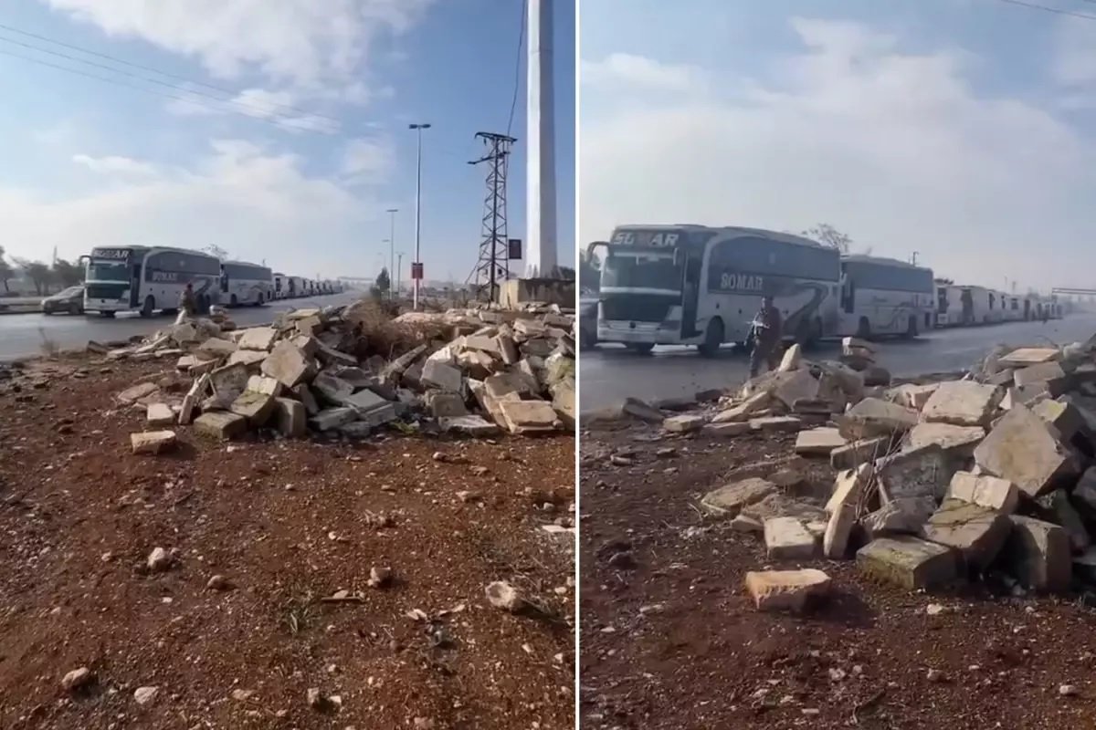 YPG Hələbdən qovulur! Sərhəddən ilk görüntülər gəldi