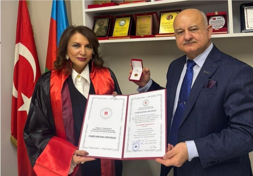Türk Dünyası Araşdırmaları Beynəlxalq Elmlər Akademiyası Məhəbbət İbrahimovanı fəxri doktor adına və beynəlxalq mükafata layiq görüb