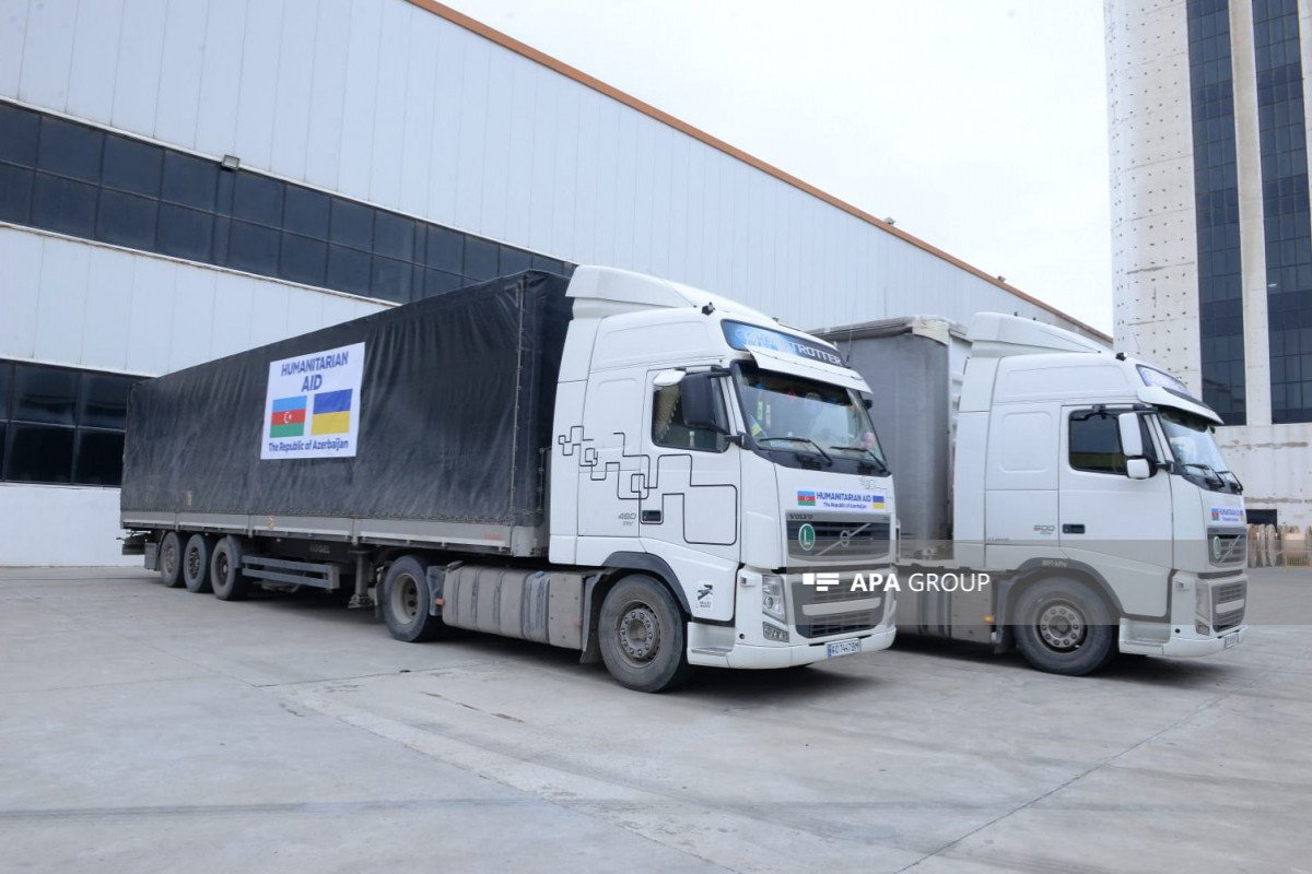 Azərbaycandan Ukraynaya növbəti humanitar yardım göndərilib - FOTO
