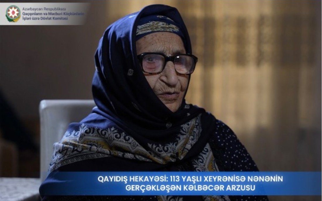 113 yaşlı nənənin gerçəkləşən Kəlbəcər arzusu - VİDEO