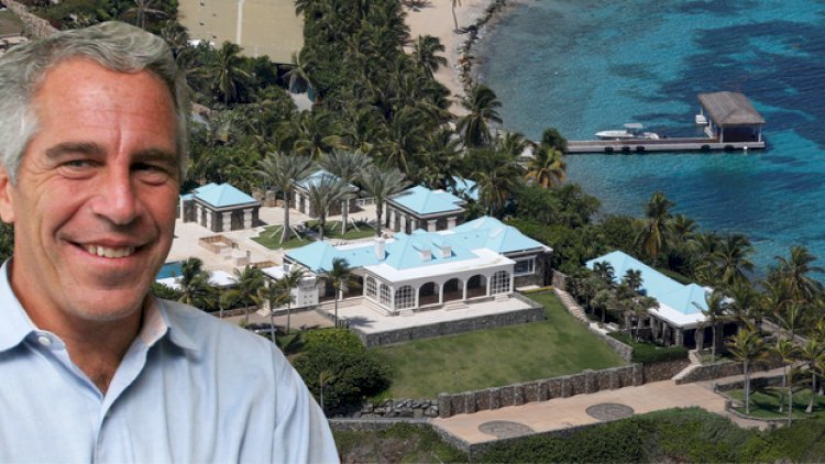 Ətrafda sakitlikdir, təkcə mühafizəçilər görünür - Epşteyn adasının GÖRÜNTÜLƏRİ