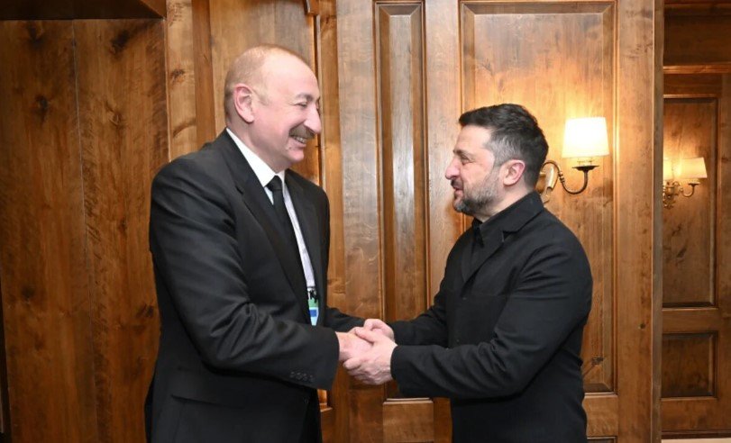 İlham Əliyev Münxendə Zelenski ilə görüşdü - Foto