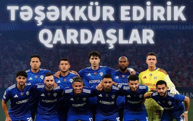 "Qarabağ"a təşəkkür etdilər! - Türkiyə mediasından paylaşımlar + FOTOLAR