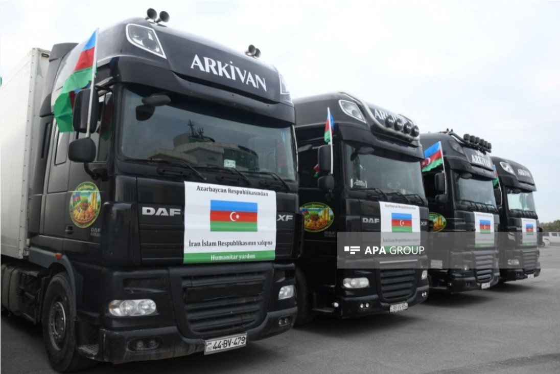 Azərbaycandan İrana növbəti humanitar yardım - FOTO