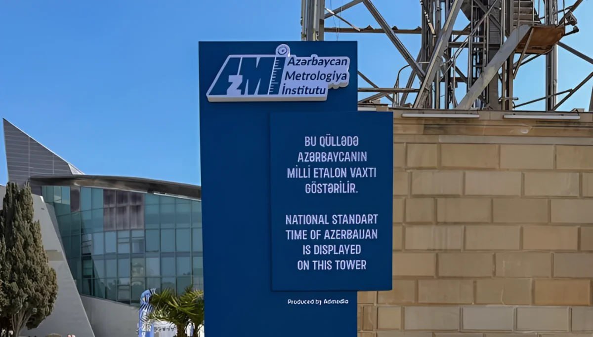 Bakı bulvarında Milli Etalon Vaxtının göstərilməsinə başlanıldı - FOTO