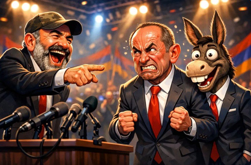 Paşinyandan Koçaryana təklif: Eşşək kimi anqır