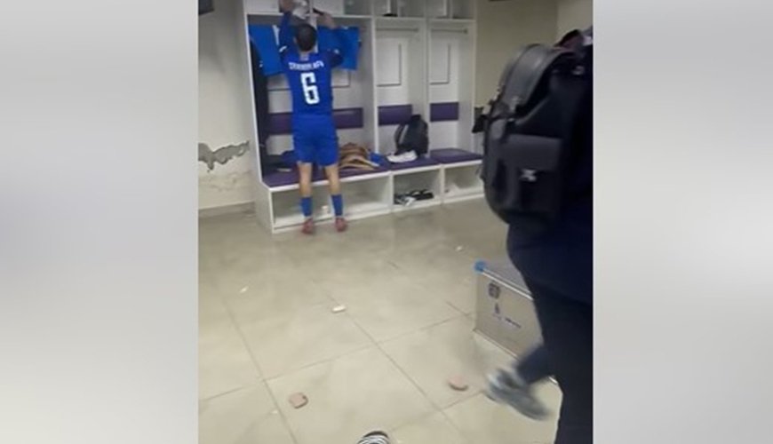 Millimizin stadiondakı paltardəyişmə otağını su basdı - VİDEO