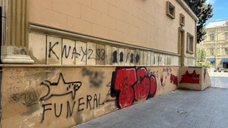 Nizami Kino Mərkəzinin divarlarına qraffiti çəkən şəxslə bağlı YENİ XƏBƏR