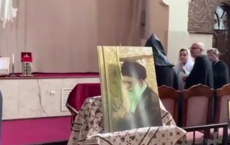 Xameneinin qırx mərasimi kilsədə keçirildi – VİDEO