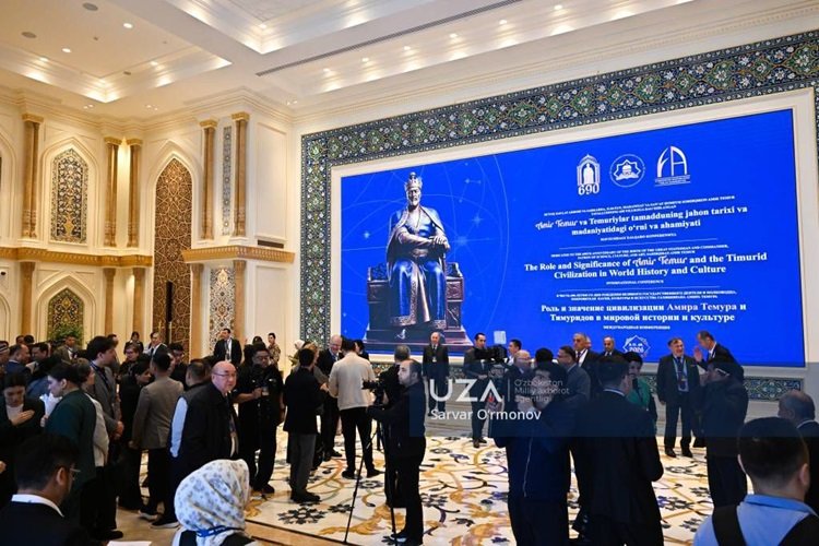Türk Mədəniyyəti və İrsi Fondunun prezidenti Daşkənddə Əmir Teymurun 690 illiyinə həsr olunmuş beynəlxalq konfransda çıxış edib