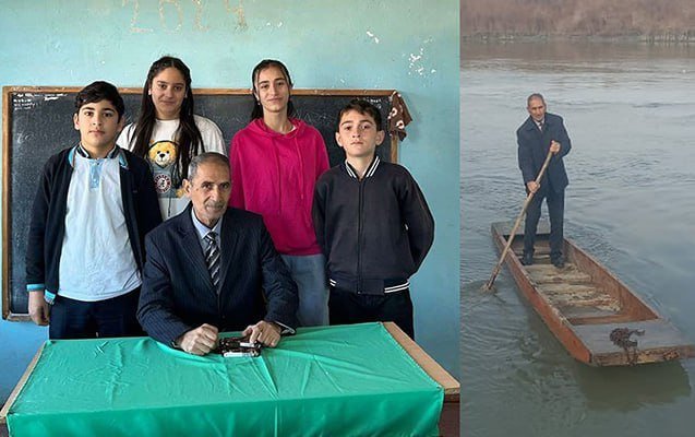 33 ildir dərsə qayıqla gedib-gəlir – VİDEO